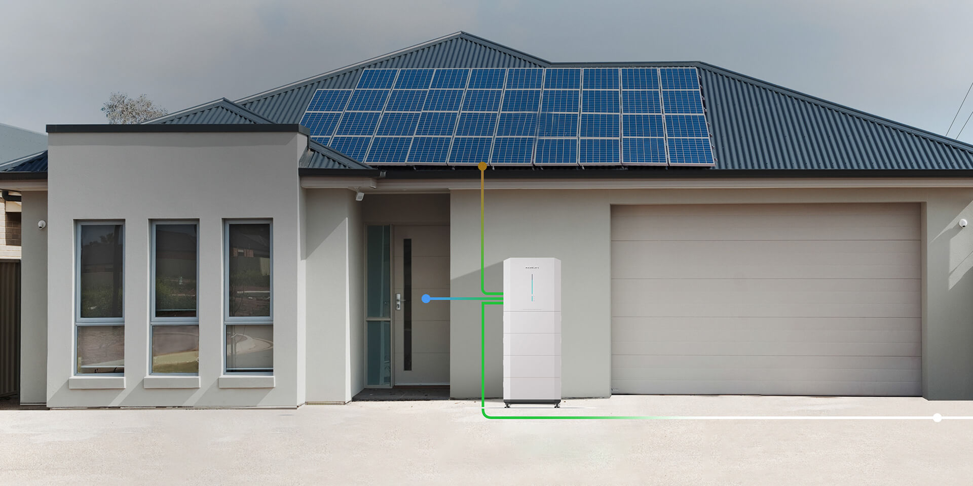 ALL IN ONE 6KW Aan-Uit Omvormer