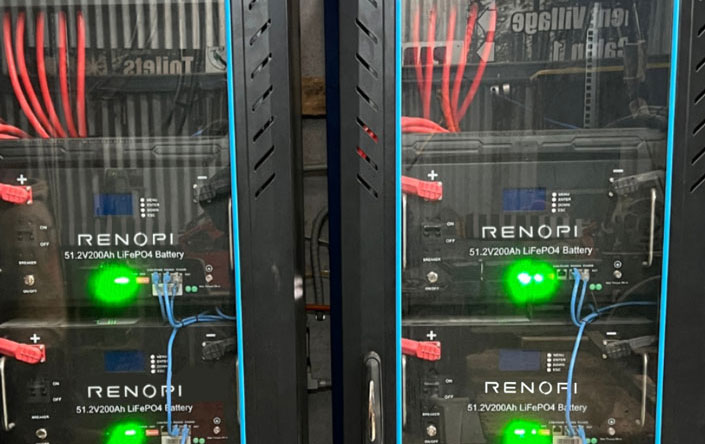 RENOPI 24kva Off Grid Omvormer 100KWH Lifepo4 Batterijsysteem in Australië